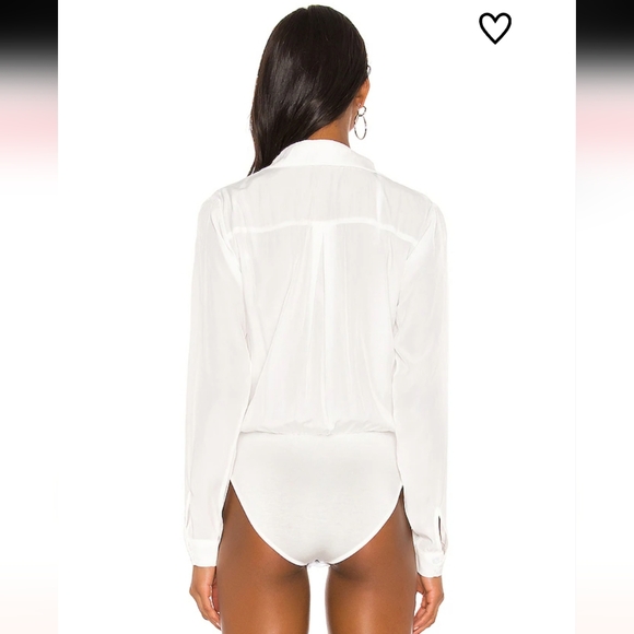 Superdown White Presely Surplice Bodysuit - Picture 3 of 4
